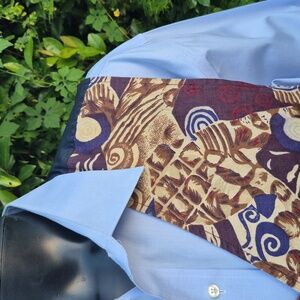 Robert Stock (Russia) Men's Vintage Elegant Linen Cotton Blend Luxury Vest